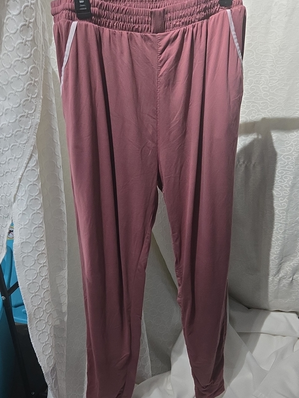 Two Pair Women's  One Pair Dusty Rose One Pair Black Track Joggers